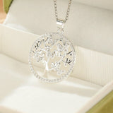Collier Arbre de Vie Essence Ailée avec Zircons - Biloria