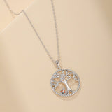 Collier Arbre de Vie et Coccinelle Porte-Bonheur Argent 925 - Biloria