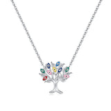 Collier Arbre de Vie Mauvais Œil Argent 925 Protection - Biloria