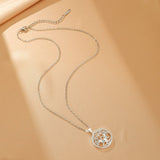 Collier Arbre de Vie Zircon Acier Inoxydable – Harmonie et Protection - Biloria