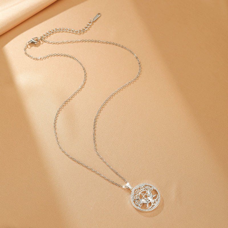 Collier Arbre de Vie Zircon Acier Inoxydable – Harmonie et Protection - Biloria