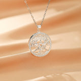Collier Arbre de Vie Zircon Acier Inoxydable – Harmonie et Protection - Biloria