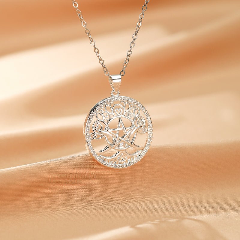 Collier Arbre de Vie Zircon Acier Inoxydable – Harmonie et Protection - Biloria