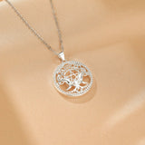 Collier Arbre de Vie Zircon Acier Inoxydable – Harmonie et Protection - Biloria