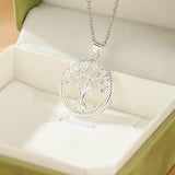 Collier Arbre de Vie – Zircon Étincelant - Biloria
