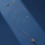 Collier Argent 925 Homme Infini Cercle Étoiles Zircons - Biloria