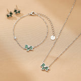 Collier Argent Malachite Cheval – Force et Élégance - Biloria