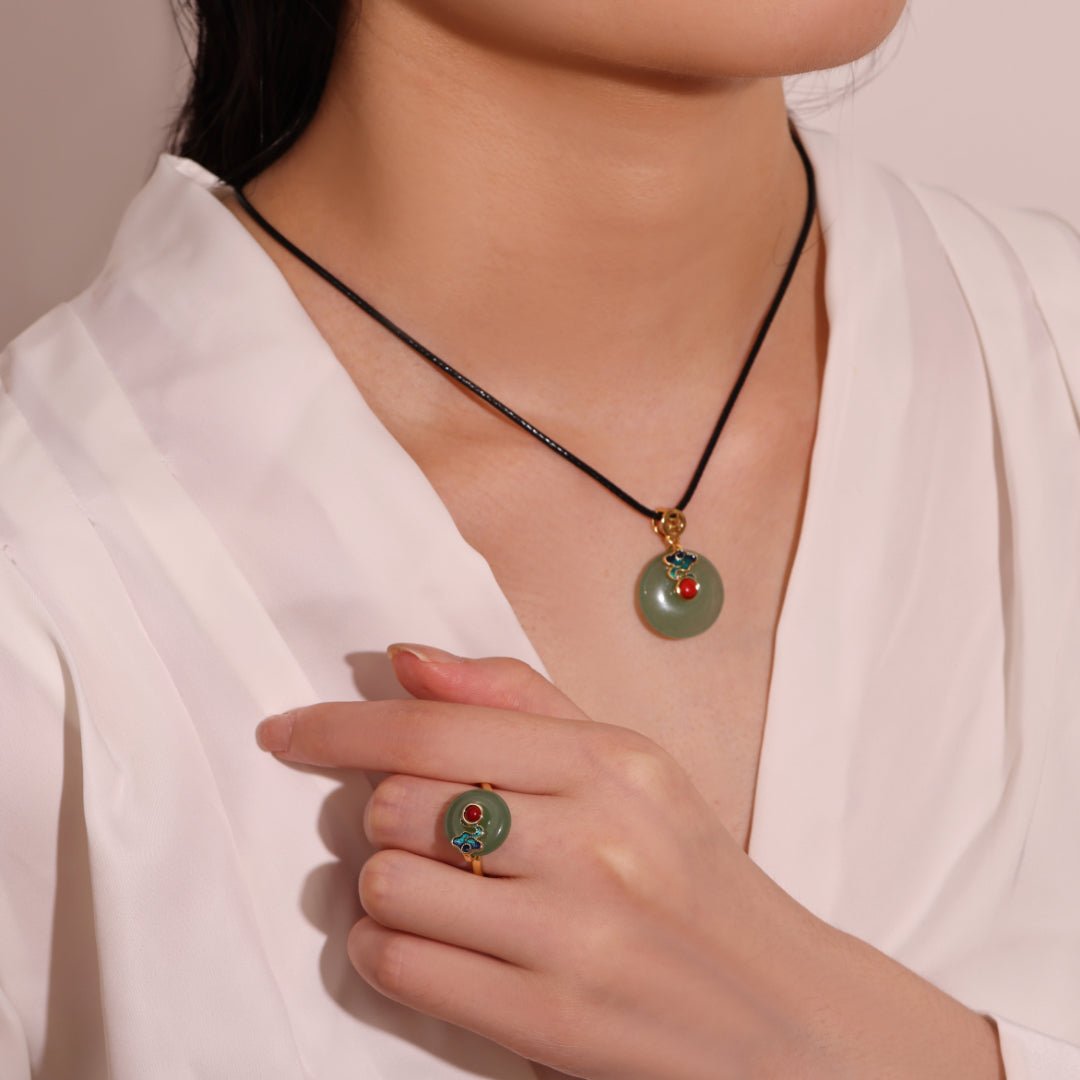 Collier Aventurine Nuage Céleste Plaqué Or – Bijou Harmonie et Chance - Biloria