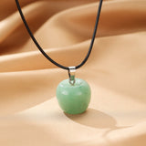Collier Aventurine Verte Pomme Porte-Bonheur - Biloria