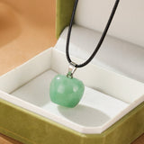 Collier Aventurine Verte Pomme Porte-Bonheur - Biloria