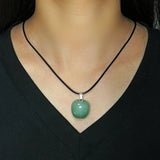 Collier Aventurine Verte Pomme Porte-Bonheur - Biloria