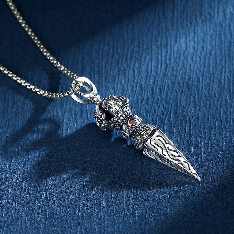 Collier Balise du Brave en Argent S925 pour Homme - Biloria