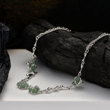 Collier Bambou Aventurine Argent 925 – Cadeau Douceur et Harmonie - Biloria