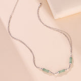 Collier Bambou Aventurine Argent 925 – Cadeau Douceur et Harmonie - Biloria