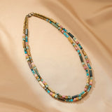 Collier Bohème Esprit Nomade en Pierres Naturelles - Biloria