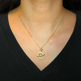 Collier Calcédoine Blanche Céleste - Bijou Étoile Lune - Biloria