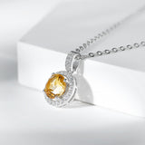 Collier Citrine Argent 925 – Stimulez votre créativité - Biloria