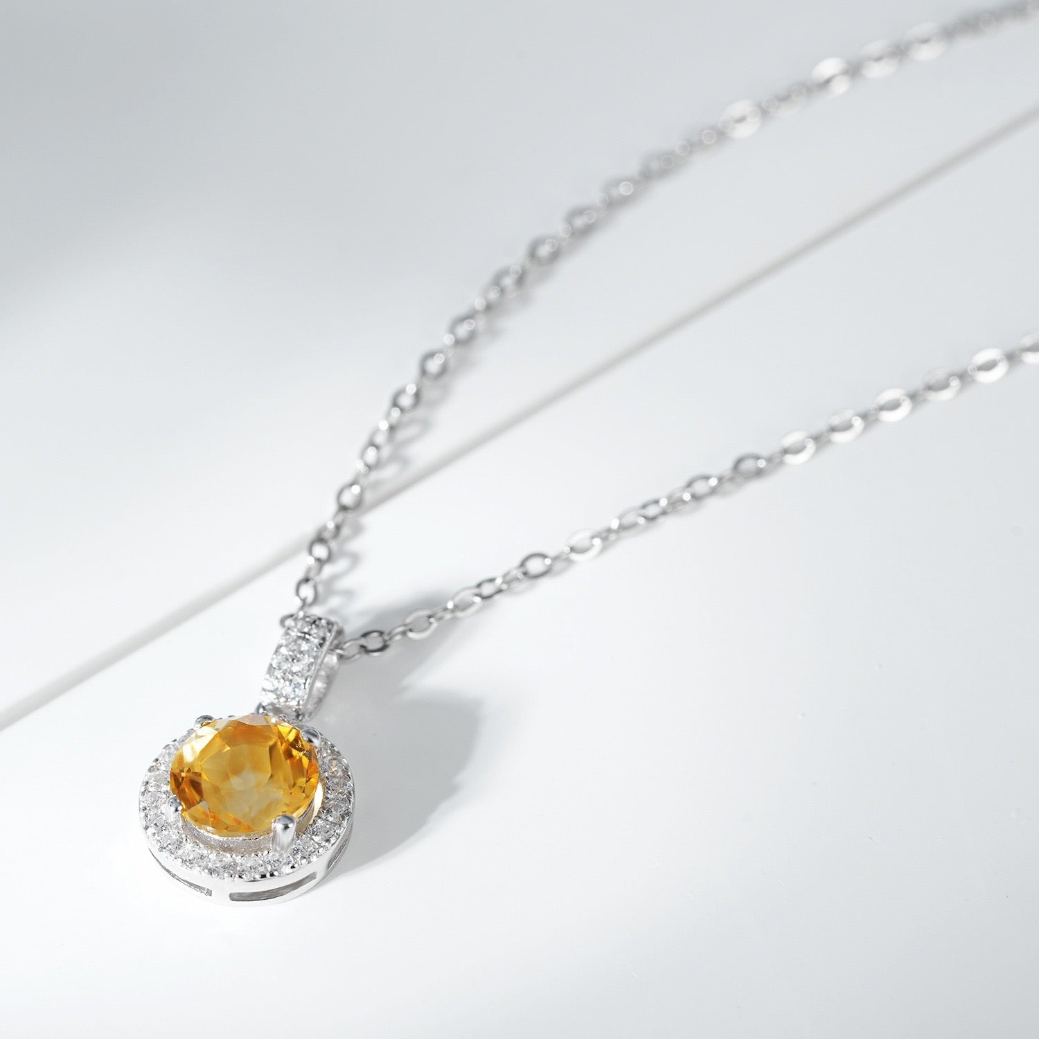Collier Citrine Argent 925 – Stimulez votre créativité - Biloria