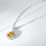 Collier Citrine Argent 925 – Stimulez votre créativité - Biloria