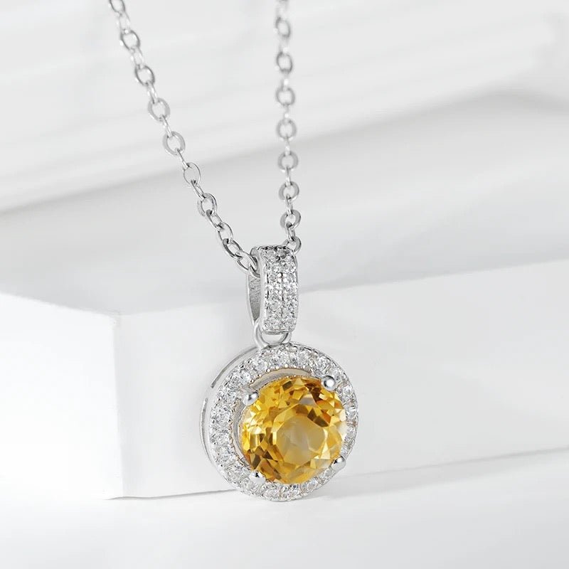 Collier Citrine Argent 925 – Stimulez votre créativité - Biloria