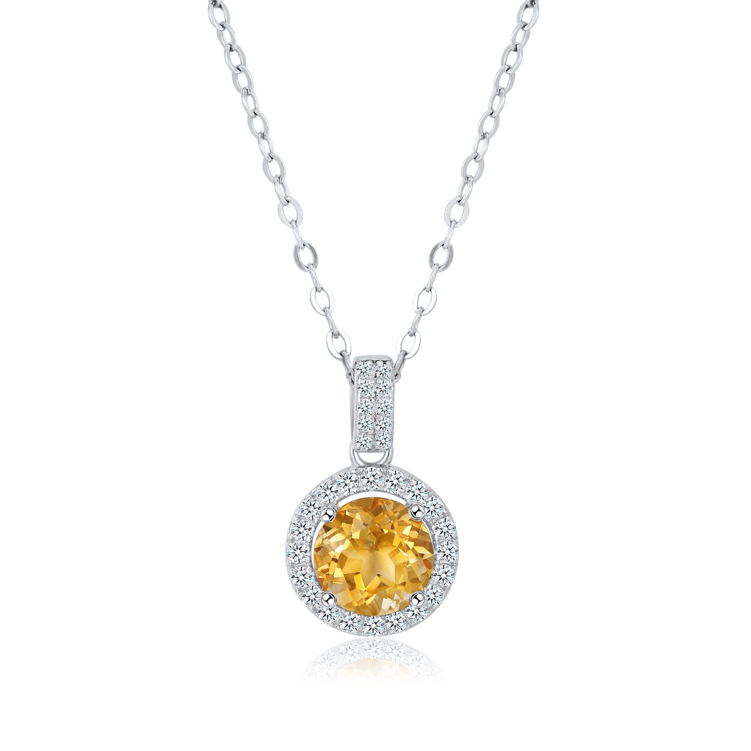 Collier Citrine Argent 925 – Stimulez votre créativité - Biloria