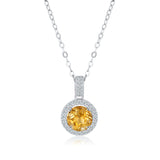 Collier Citrine Argent 925 – Stimulez votre créativité - Biloria