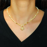 Collier Citrine Mauvais Œil protecteur – Aura Dorée - Biloria