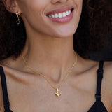 Collier Citrine Plaqué Or – Bijou Élégant pour Cadeau - Biloria