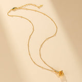 Collier Citrine Plaqué Or – Bijou Élégant pour Cadeau - Biloria