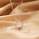 Collier Couple Lien Brut Argent 925 - Biloria