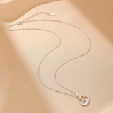Collier Couple Soleil et Lune Étoilés en Argent 925 - Biloria