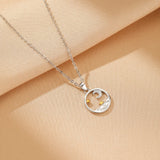 Collier Couple Soleil et Lune Étoilés en Argent 925 - Biloria