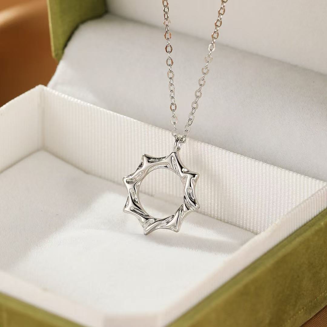 Collier Couple Soleil Lune Éternels Argent 925 - Biloria