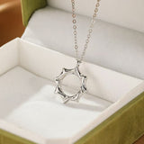 Collier Couple Soleil Lune Éternels Argent 925 - Biloria