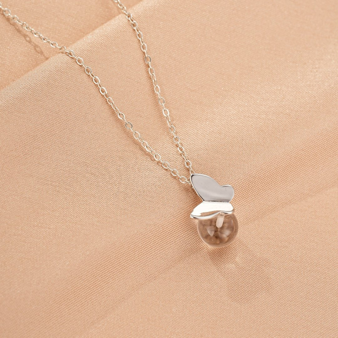Collier Cristal de Roche Argent 925 – Clarté & Pureté - Biloria