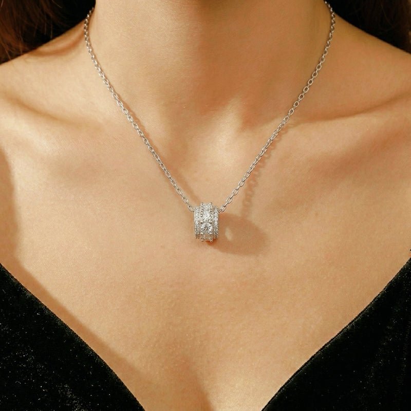 Collier Cristal de Roche Argent S925 Pendentif Éclat Pur - Biloria