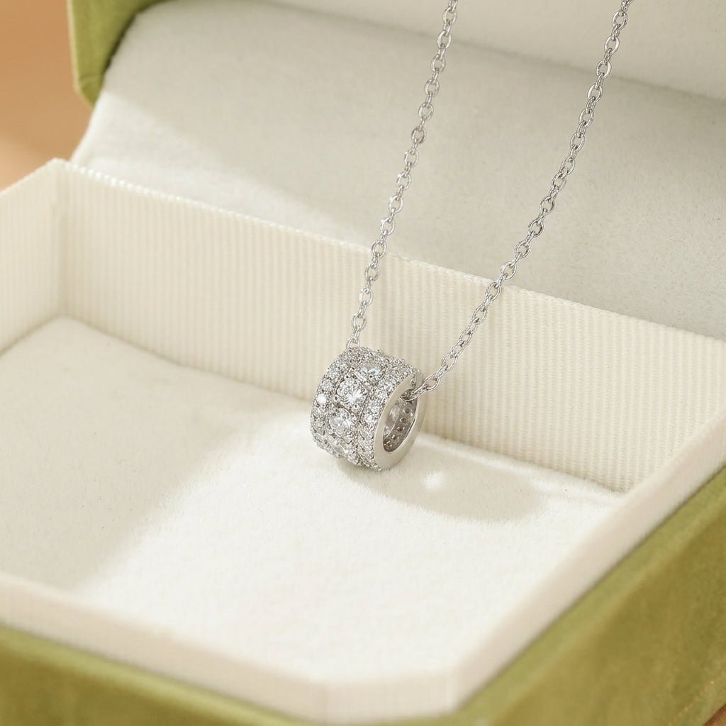 Collier Cristal de Roche Argent S925 Pendentif Éclat Pur - Biloria