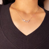 Collier Cristal de Roche Aura Claire Argent 925 - Biloria
