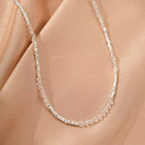 Collier Cristal de Roche et Argent 925 - Bijou Lumière - Biloria