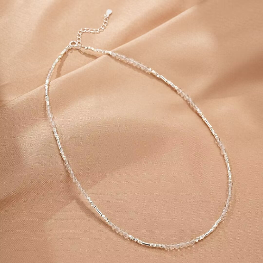 Collier Cristal de Roche et Argent 925 - Bijou Lumière - Biloria