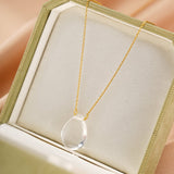 Collier Cristal de Roche Goutte Argent 925 – Bijou Lumière Pure - Biloria