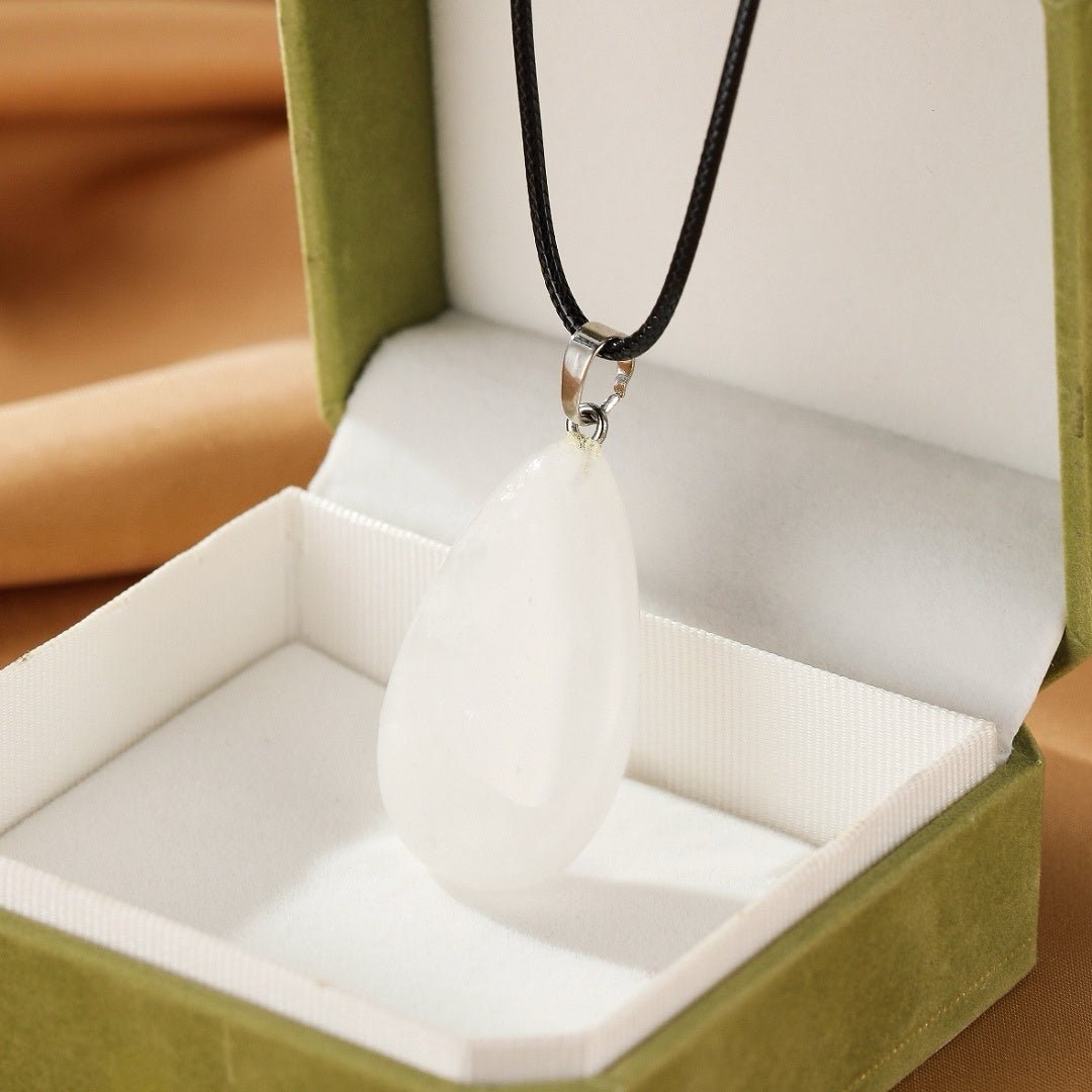 Collier Cristal de Roche Goutte – Clarté et Harmonie - Biloria