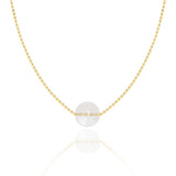 Collier Cristal de Roche Pendentif Acier Inoxydable - Biloria