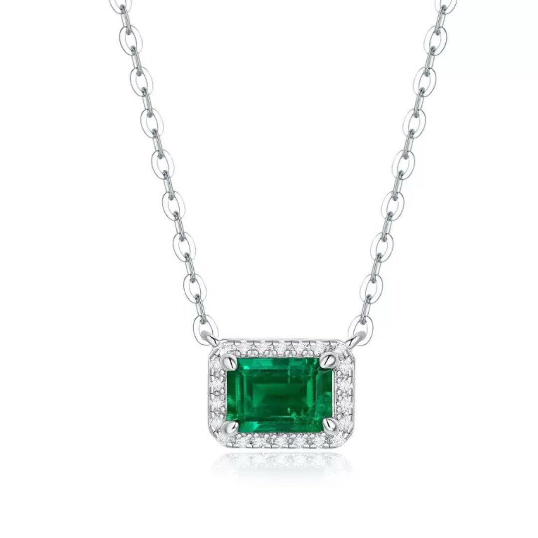 Collier Émeraude Argent 925 – Bijou Harmonie et Renouveau - Biloria