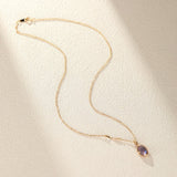 Collier en Labradorite et Améthyste pour la Sérénité - Biloria