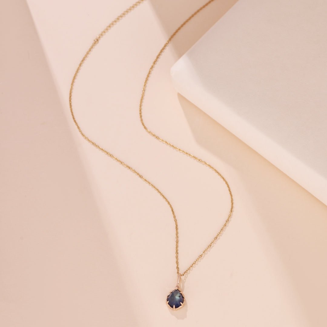 Collier en Labradorite et Lapis Lazuli pour la Méditation - Biloria
