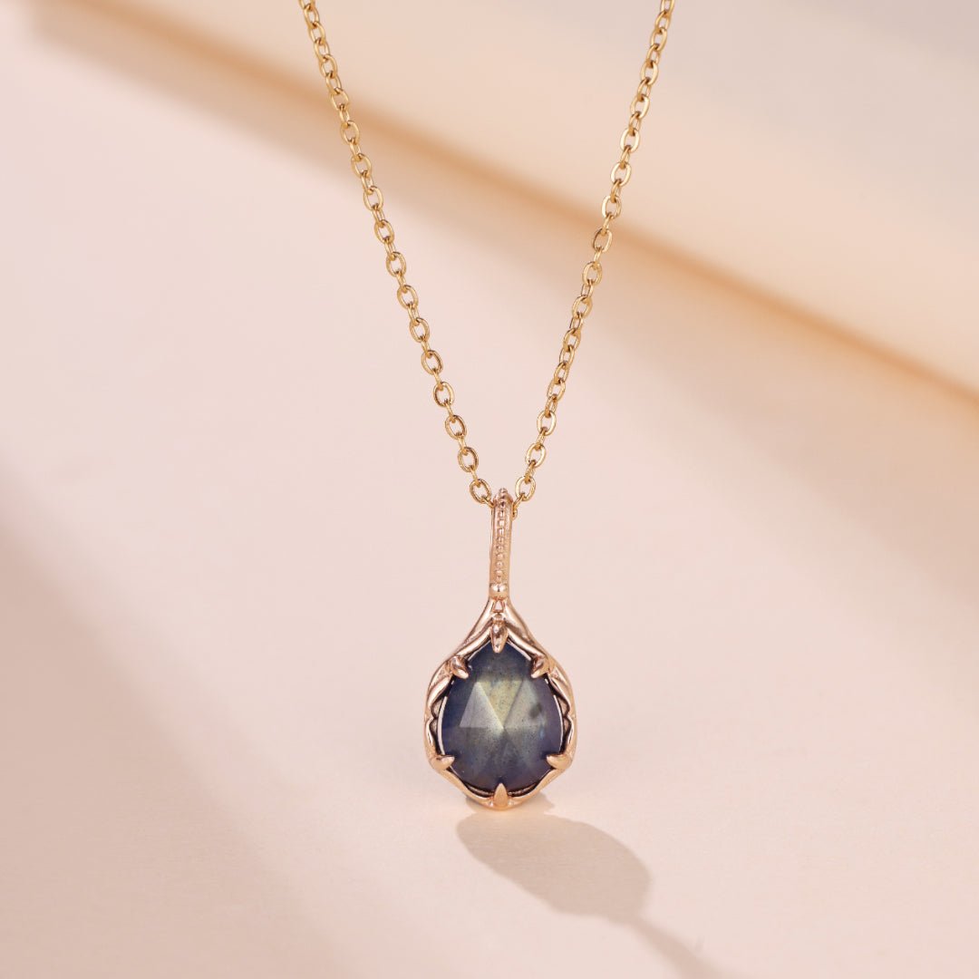 Collier en Labradorite et Lapis Lazuli pour la Méditation - Biloria
