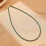 Collier en Malachite et Argent 925 pour la Méditation et le Recentrage - Biloria