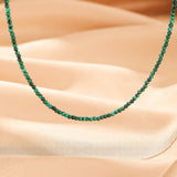 Collier en Malachite et Argent 925 pour la Méditation et le Recentrage - Biloria
