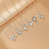 Collier en Pierre de Lune Argent 925 - Bijou Céleste Intuition - Biloria